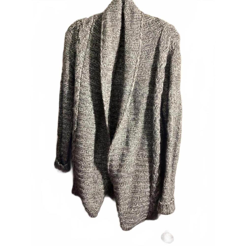 Lineamaglia  Oversized Knit Wool / Alpaca Blend Cardigan - Gray Small